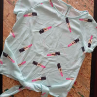 Ефирна блузка, размер С/М, снимка 1 - Ризи - 36436148