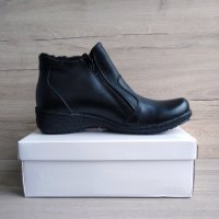 Нови кожени обувки с вата № 41, снимка 4 - Дамски боти - 31543431