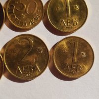 Лот монетки 10 лева 5 лева 1 лев 2 лева и 50 стотинки1992 година , снимка 11 - Нумизматика и бонистика - 36965421