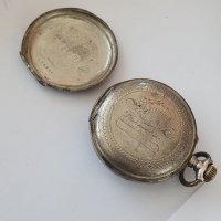 Антикварен сребърен джобен часовник Cilindre Remonteur, снимка 6 - Антикварни и старинни предмети - 38480273