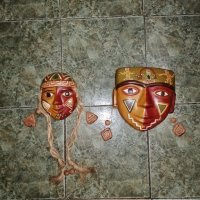 Керамични маски-Ю. Америка, снимка 1 - Други - 35260258