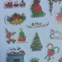 Скрапбук стикери за декорация планер Коледа 1 - 20 бр /комплект , снимка 2 - Други - 38216979