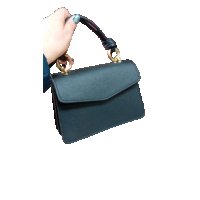 Малка дамска чанта с къса дръжка с възли 23х15х6см Черна и бордо, снимка 2 - Чанти - 44372256