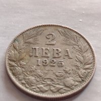 Монета 2 лева 1925г. Царство България стара рядка за КОЛЕКЦИОНЕРИ 32754, снимка 4 - Нумизматика и бонистика - 38542810