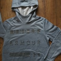 Under Armour Women's Gray Foil Fleece Sweater Hoodie - страхотно дамско горнище , снимка 3 - Спортни екипи - 40855249