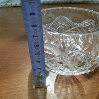 Кристална купа за ядки лед , снимка 4 - Антикварни и старинни предмети - 44343850
