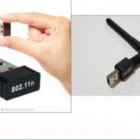 Мини PC WiFi adapter 150M USB два вида и с антена, снимка 1 - Мрежови адаптери - 30422900
