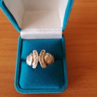 Сребърен пръстен с цирконий 925, снимка 1 - Пръстени - 34869744