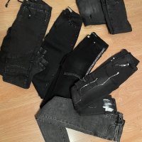 Разпродажба!Черни дънки-панталони , снимка 1 - Дънки - 35109103