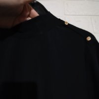 ЕЛЕГАНТНА БЛУЗА ПОЛУ ПОЛО ЯКА 2XL, снимка 2 - Блузи с дълъг ръкав и пуловери - 42860831