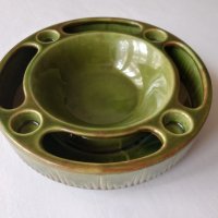 керамичен венец Адвент венец зелен, снимка 2 - Антикварни и старинни предмети - 42046826