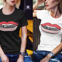  Дамска тениска Love Moschino принт 10 модела и всички размери , снимка 6 - Тениски - 28598783