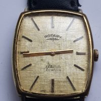 Мъжки позлатен механичен часовник Rotary 17 Jewel 70те год., снимка 1 - Антикварни и старинни предмети - 38932825