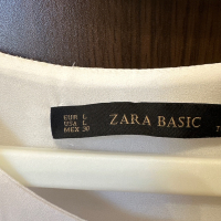 Бяла риза Zara , снимка 5 - Ризи - 44807082