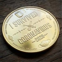 Fuck Covid-19 Coronavirus - Gold монета , снимка 2 - Нумизматика и бонистика - 32088178