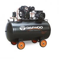 Електрически бутален ремъчен компресор DAEWOO DAAC 200C V TYPE/ 3HP/2,2KW, 200l, 8 bar/, снимка 1 - Други машини и части - 34106845