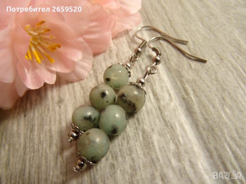 Обеци от естествен камък, снимка 1