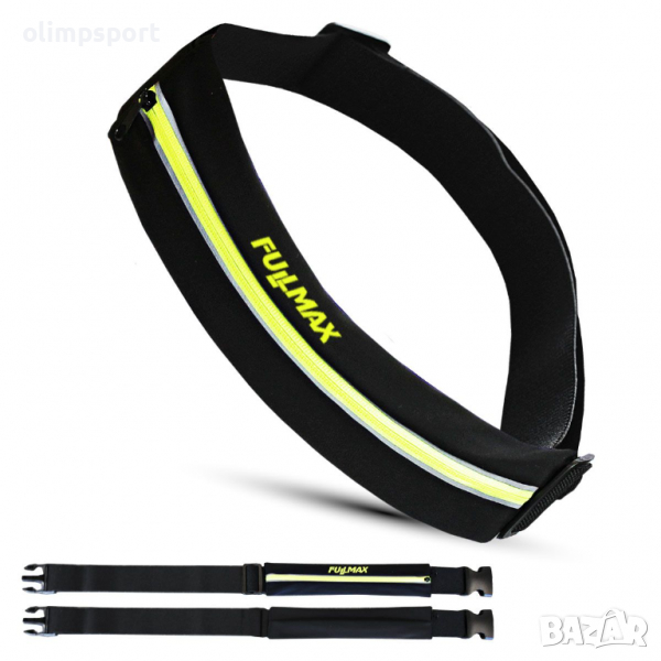 Лек и удобен спортен колан за телефон.  Светлоотразителен цип, снимка 1