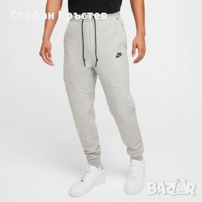 Оригинален NIKE Tech Fleece "Heather Grey" track pants S размер, снимка 1