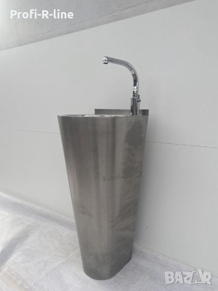 Свободностoяща иноксова мивка + сензорен смесител, снимка 1