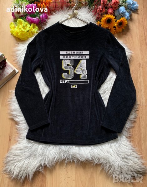 Плюшена/кадифена блуза, снимка 1