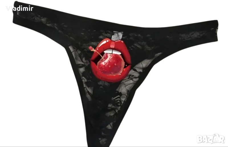 Черни дантелени мъжки прашки , снимка 1