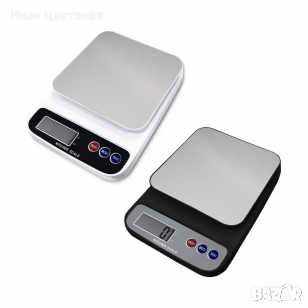 Кухненска везна Rosberg, 5 кг., 2хААА батерии , LED екран, снимка 1