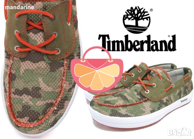 ПРОМО 🍊 TIMBERLAND 🍊 Оригинални обувки/мокасини с камуфлажна шарка 40-40½-41 номер нови с кутия, снимка 1