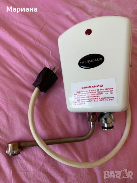 Български проточен бойлер 4kw, работещ, почти неизползван, снимка 1