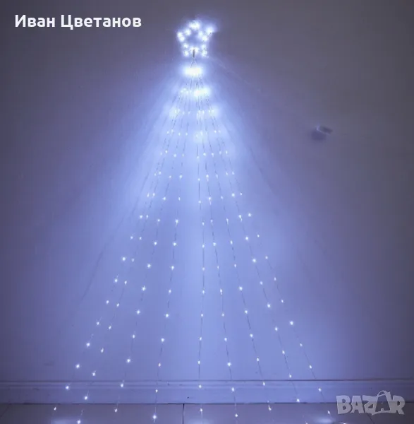 Инсталация за коледна елха,9 проводника, дистанционно управление, снимка 1