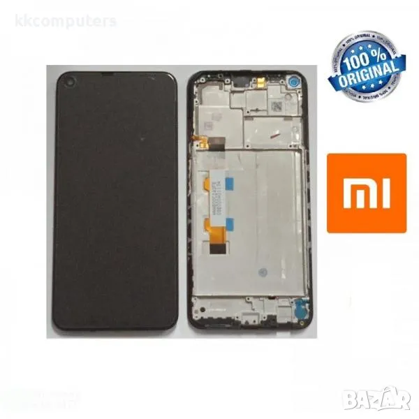 LCD Дисплей за Xiaomi Redmi Note 9T (2021) 5600030J2200 / Тъч скрийн / Рамка (Черен) / Service pack , снимка 1