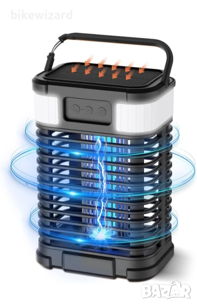 Соларна UV лампа против насекоми външна / вътрешна употреба 4000mAh 4200V НОВА, снимка 1