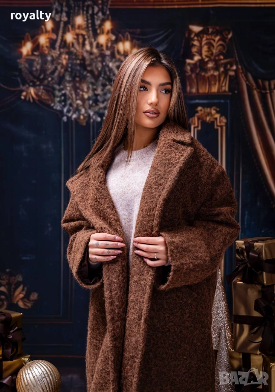 Кафяво Дамско Палто , снимка 1