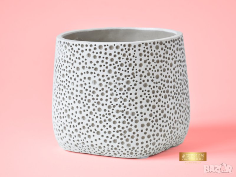 Кашпа за цветя и сукуленти / Подарък за жена / Кашпа с красив дизайн / Подарък за любител на цветята, снимка 1