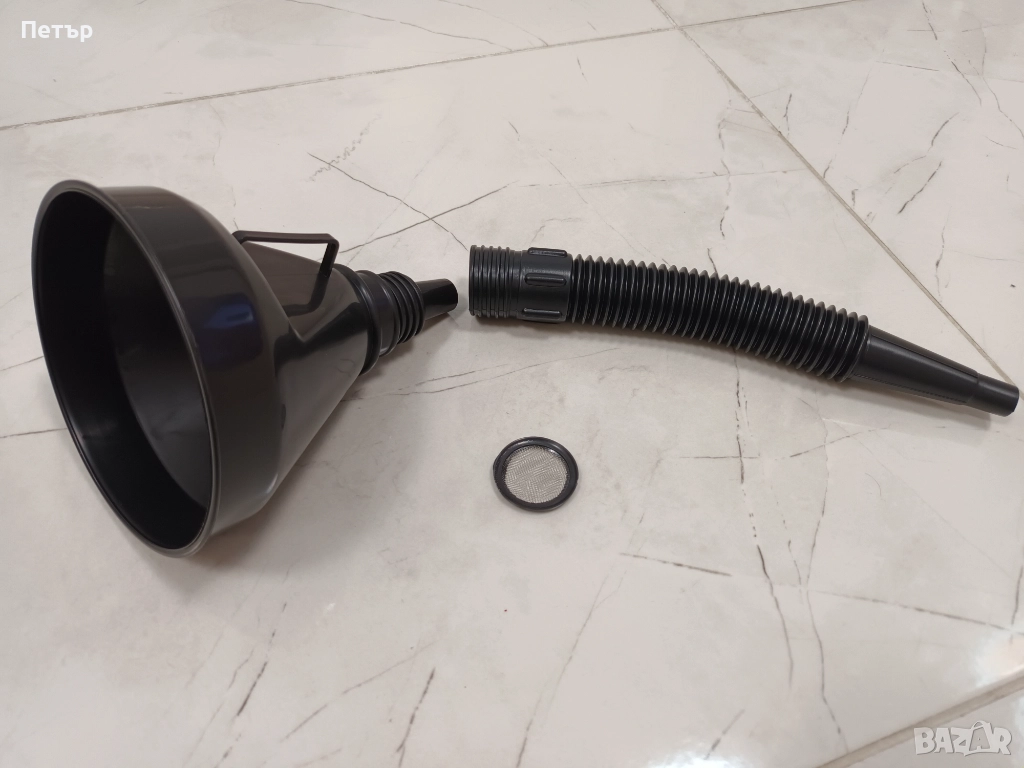 Фуния за гориво 37см, фуния за масло и бензин, снимка 1