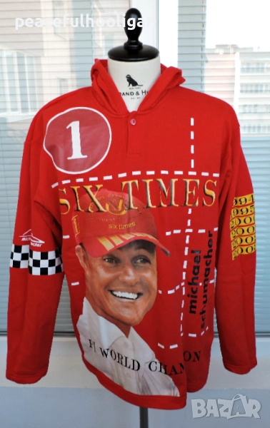 Michael Schumacher F1 Formula 1 World Champion Six Times 2003 Hoodie Size XL, снимка 1