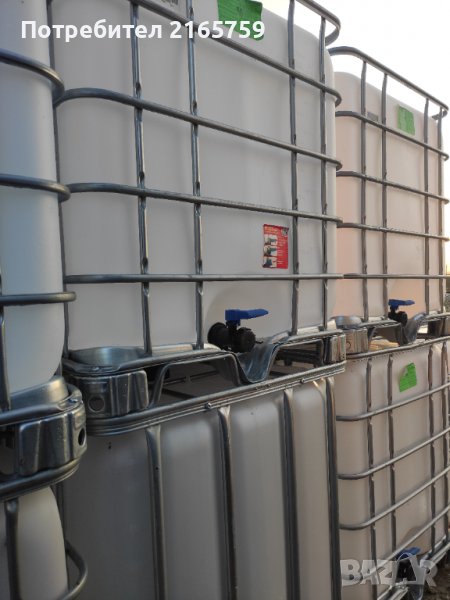 Цистерни,Бидони от Спирт подходящи за вода,течности,нафта и много други, бидон 1000л., снимка 1