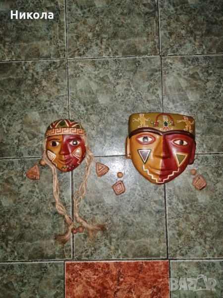 Керамични маски-Ю. Америка, снимка 1