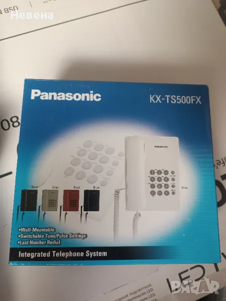 нов станционарен телефон Panasonic KX-TS500FX, снимка 1