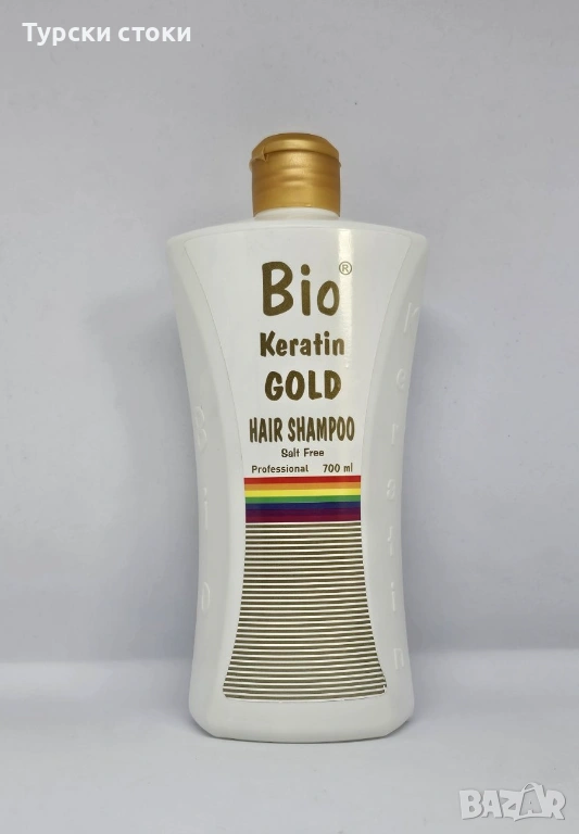 Bio Keratin Gold шампоан без сол с кератин 700 мл, снимка 1