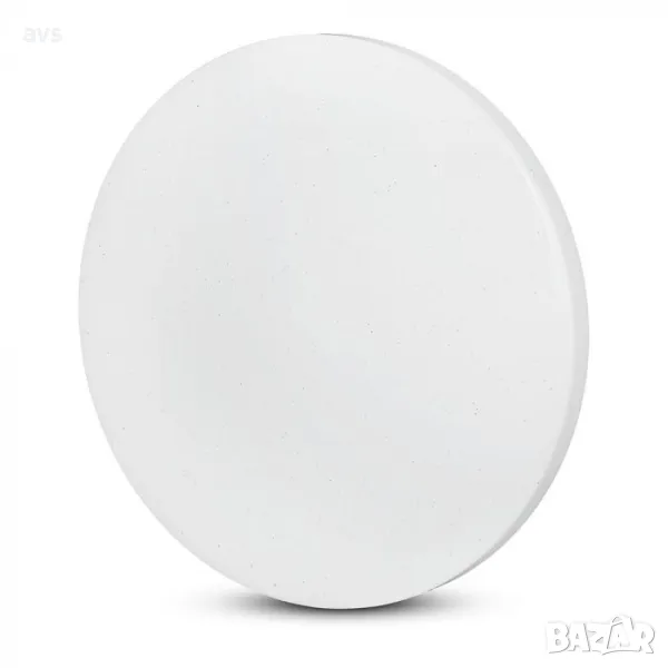LED плафон кръгъл/блестящ 12W 3в1 VT-8412 V-TAC бял, снимка 1