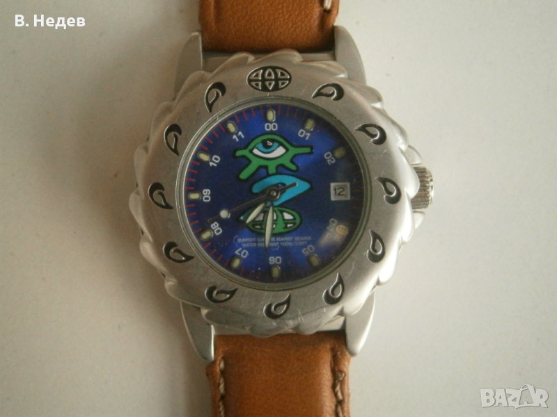 Юношески Animal sports watch, Quartz, Steel, въртящ безел, WR 10 атм, снимка 1