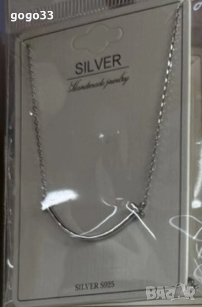 сребърно колие за жени, снимка 1