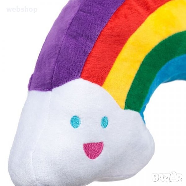 ДЕКОРАТИВНА ВЪЗГЛАВНИЦА ВЪВ ФОРМАТА НА ДЪГА, снимка 1