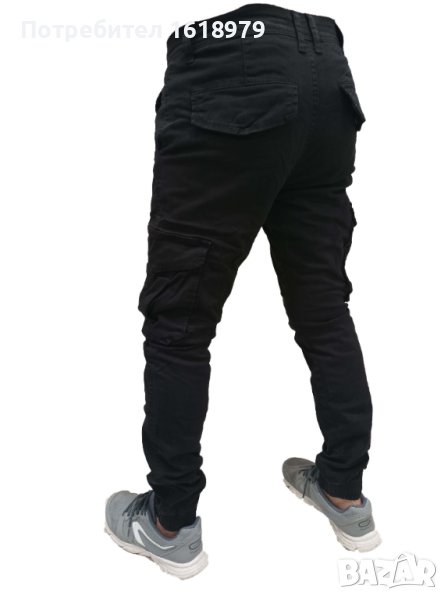 Черен карго панталон, снимка 1