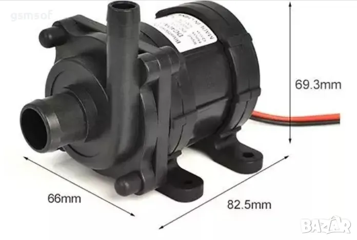 Мини водна помпа за градински езера, фонтани, шадравани, напояване 12v, 19w, снимка 1