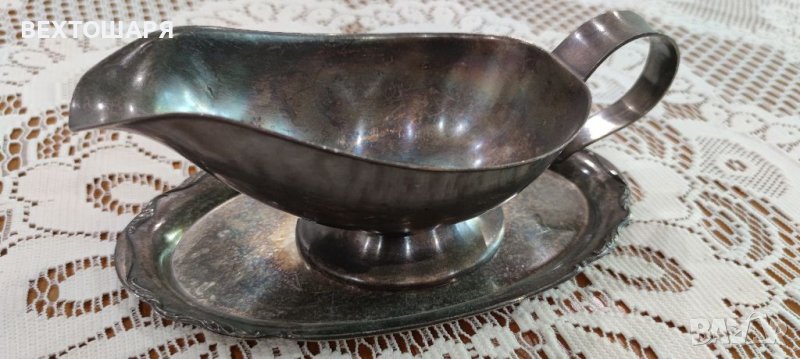 Старинна Посребрена Немска Сосиера WMF, снимка 1