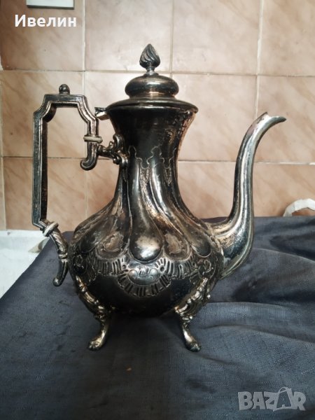 посребрена метална кана Джордж IV, снимка 1