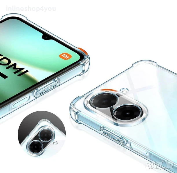 Прозрачен Силиконов Удароустойчив Кейс за Xiaomi Redmi A5, снимка 1