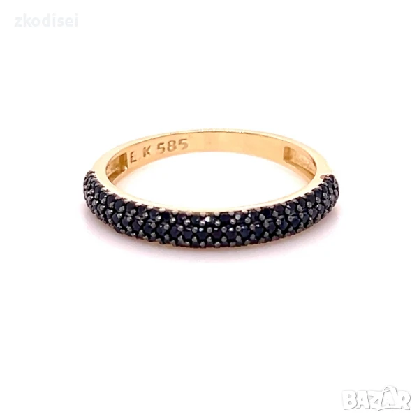 Златен дамски пръстен 1,87гр. 14кр. проба:585 размер:55 модел:32131-5, снимка 1